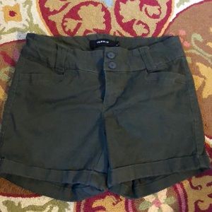 Torrid army green shorts
